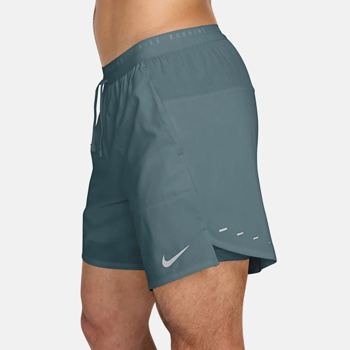 Мужские беговые шорты с поддержкой Nike Dri-Fit Stride 2-In-1 7in, Mineral Slate/Reflective Silver — фото 2