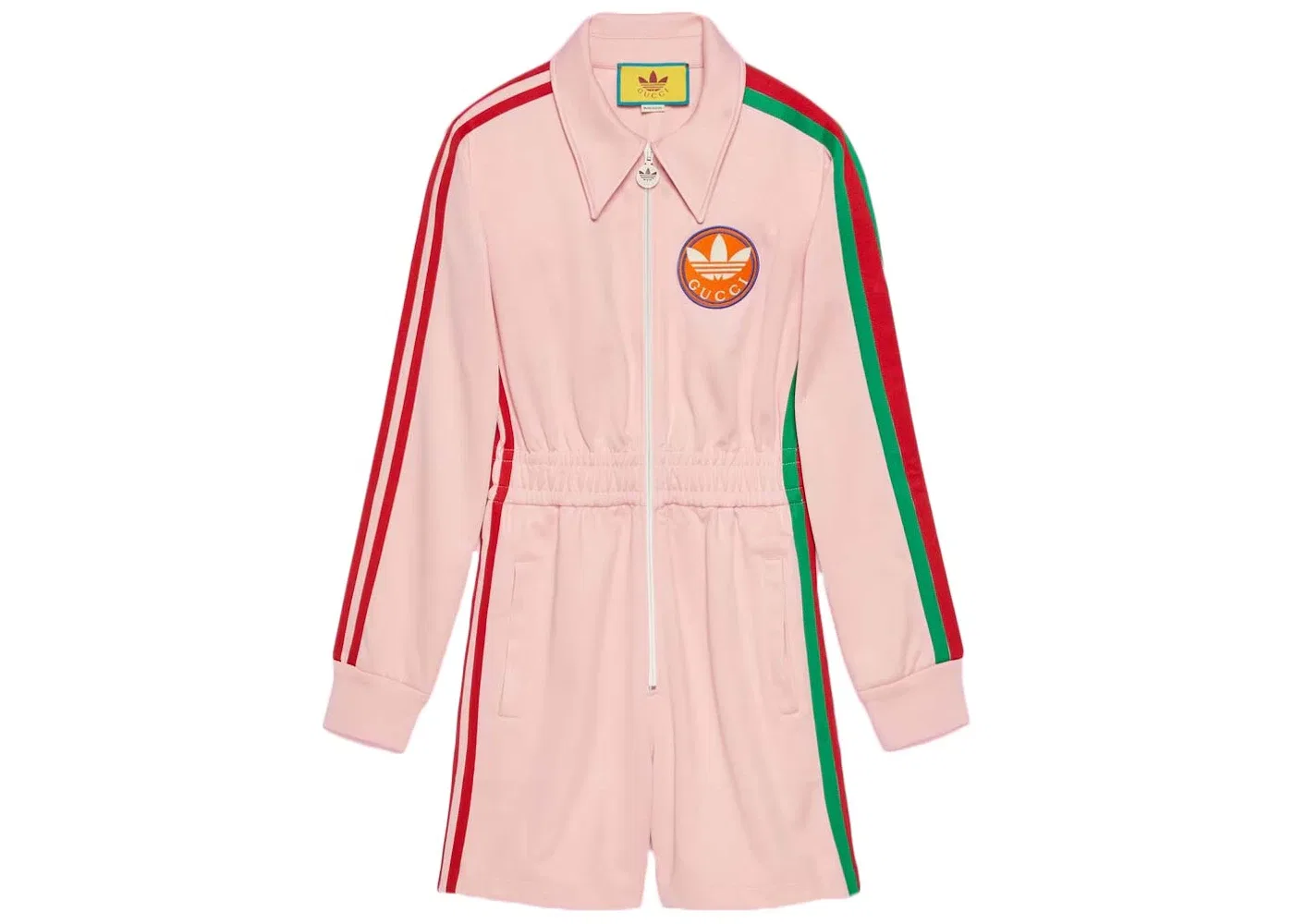 Женский комбинезон с коротким рукавом Gucci x Adidas Jumpsuit, Pink