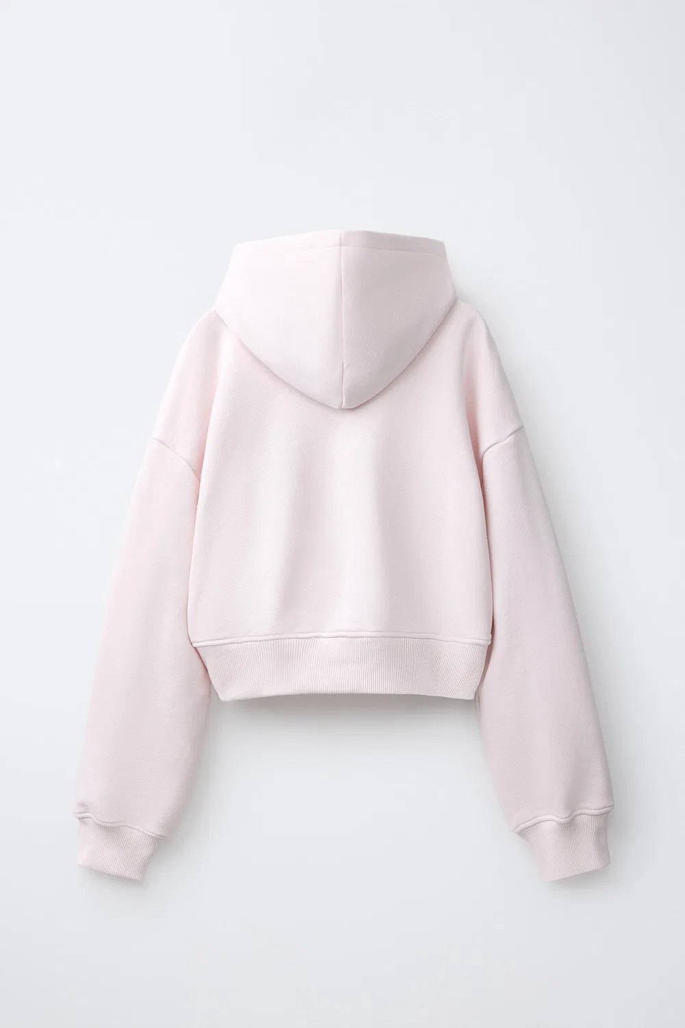 Укороченная толстовка ZARA, Light Pink — фото 2