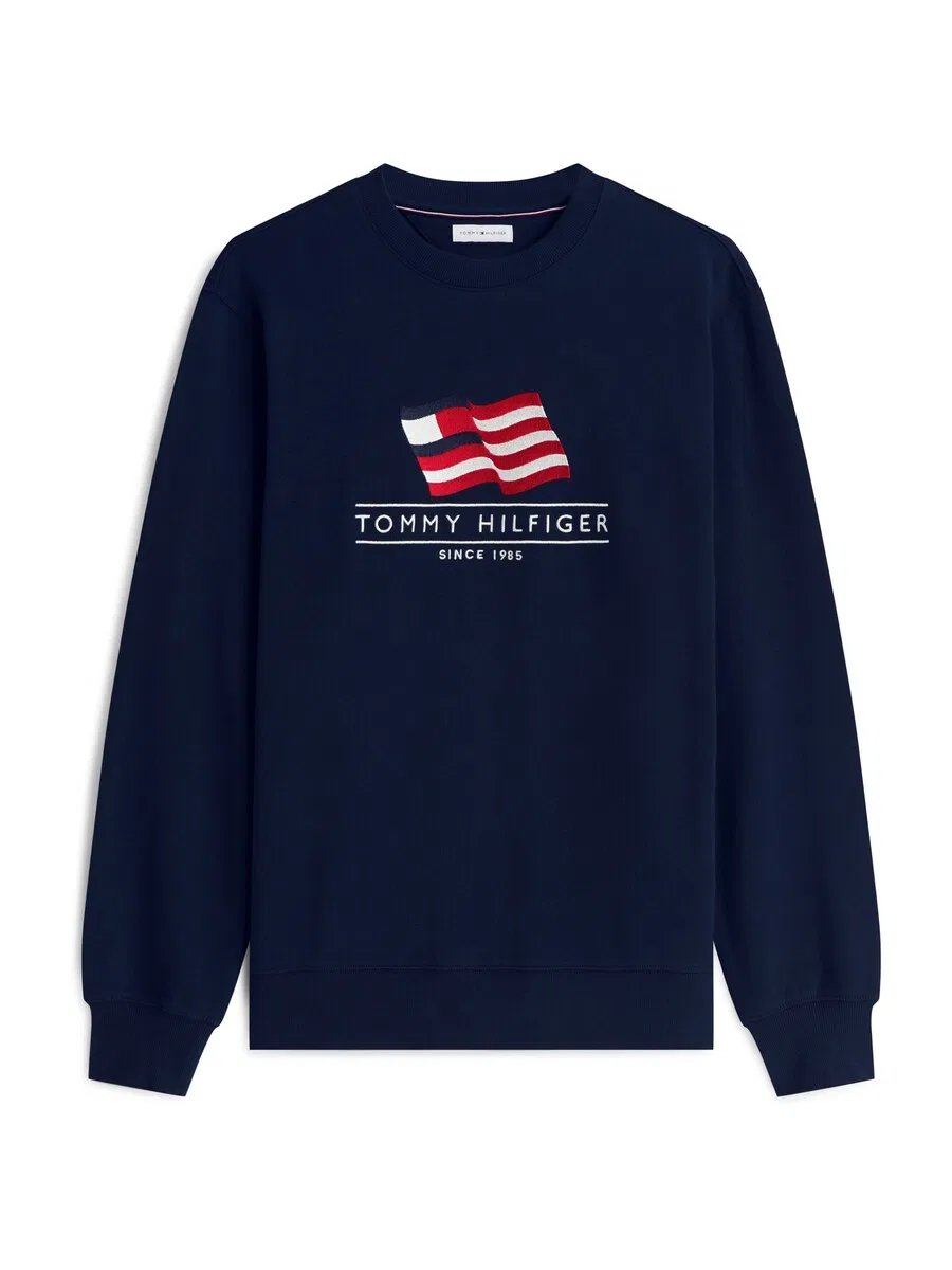 Толстовка TOMMY HILFIGER "Флаг" синего цвета