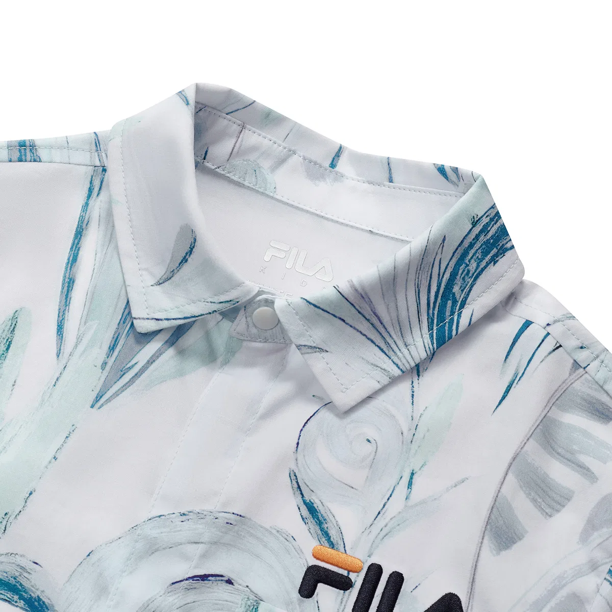 Детская рубашка с воротником, повседневная, FILA KIDS, All Over Print — фото 4