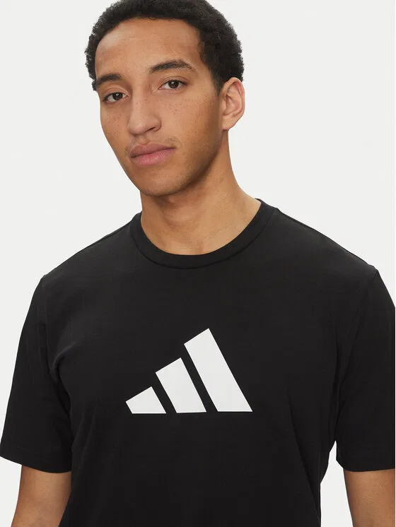 Футболка regular fit Future Icons 3 Bar Logo Adidas, черный — фото 4