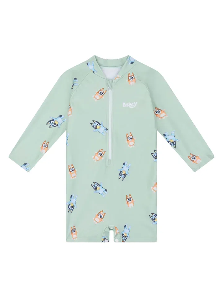 Купальный комбинезон с принтом Bluey Swim Essentials, зеленый