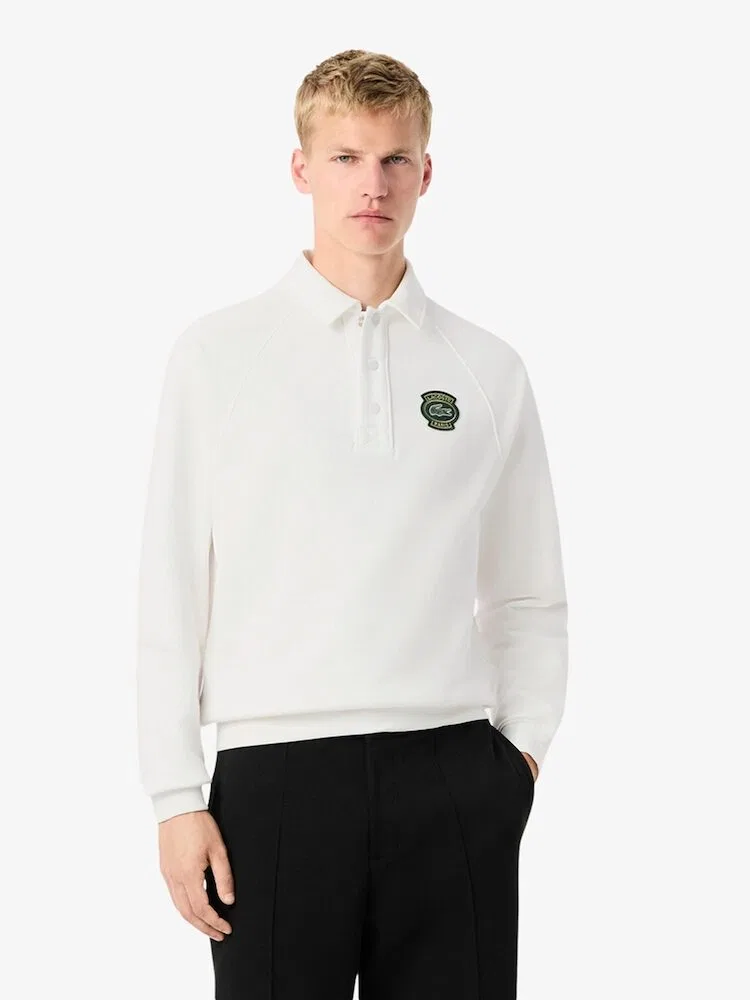 Свитшот с воротником LACOSTE Badge, Green