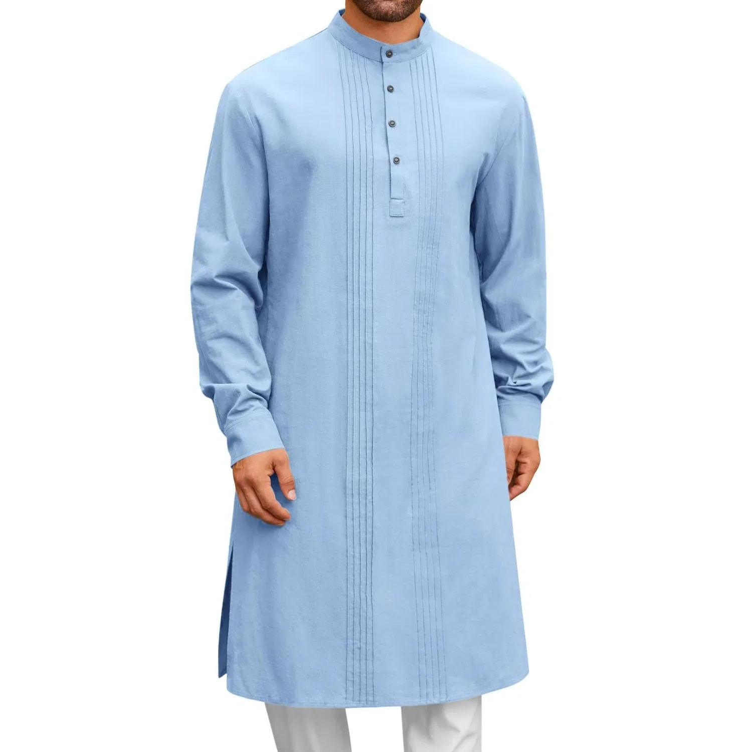 Generic Мусульманское длинное молитвенное платье, Kaftan, хлопок, 1-bu1 — фото 2