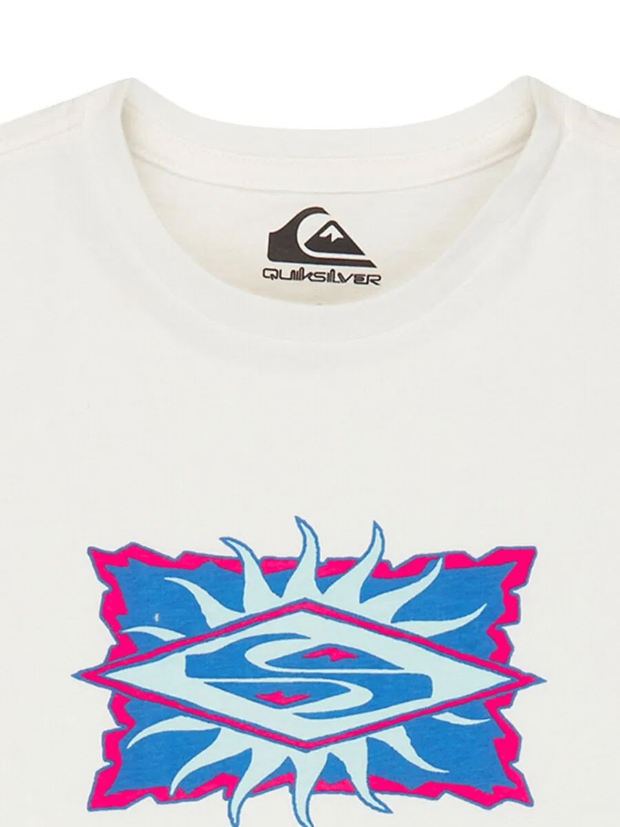 Футболка QUIKSILVER 'Ev Starfish Stamp' белого цвета — фото 3