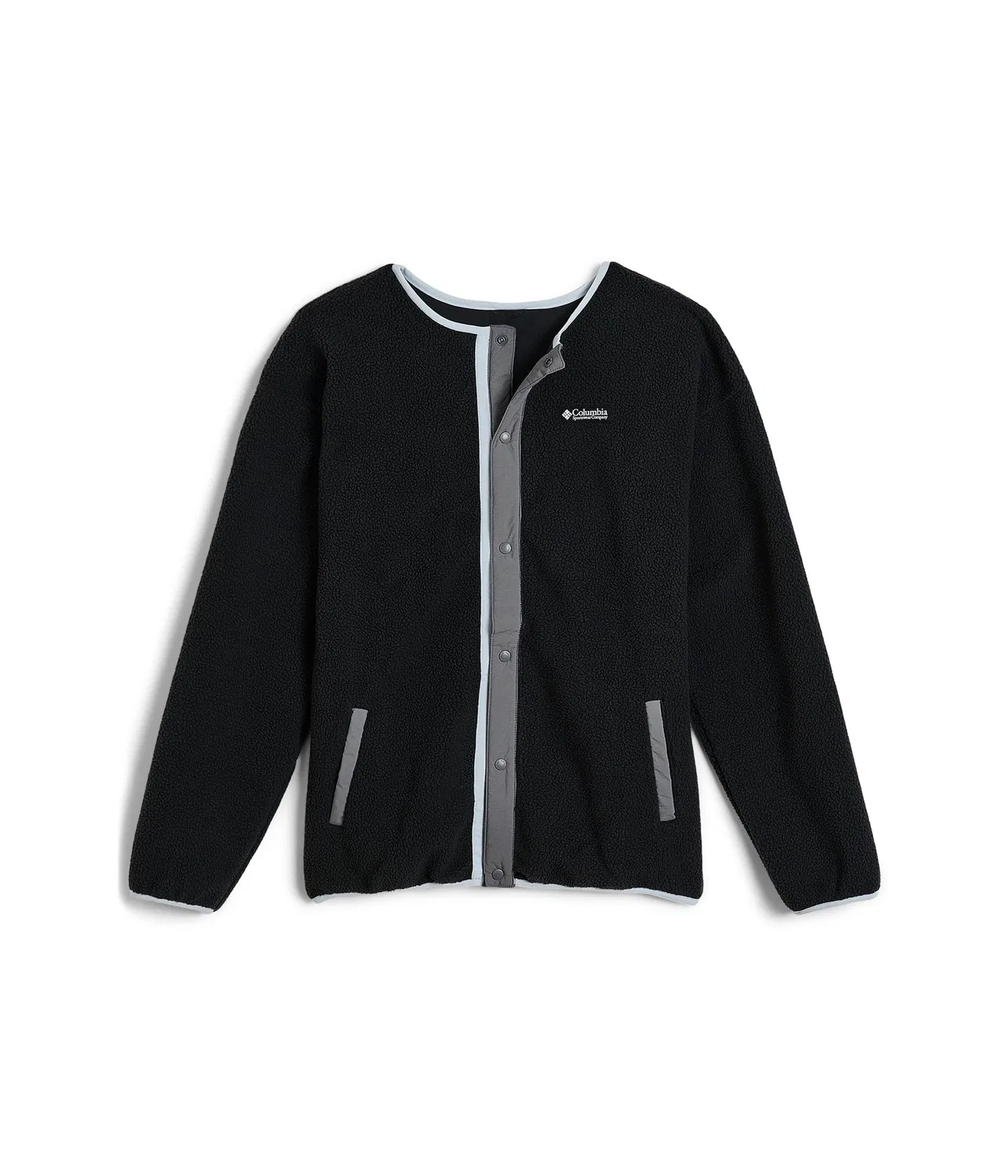 Флис на кнопках Helvetia Full Snap Fleece (для маленьких и больших детей) Columbia Kids, Black/City Grey