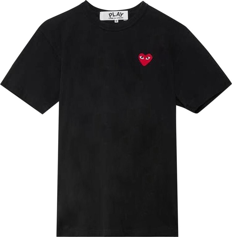 

Футболка Comme des Garçons PLAY Heart T-Shirt 'Black', черный