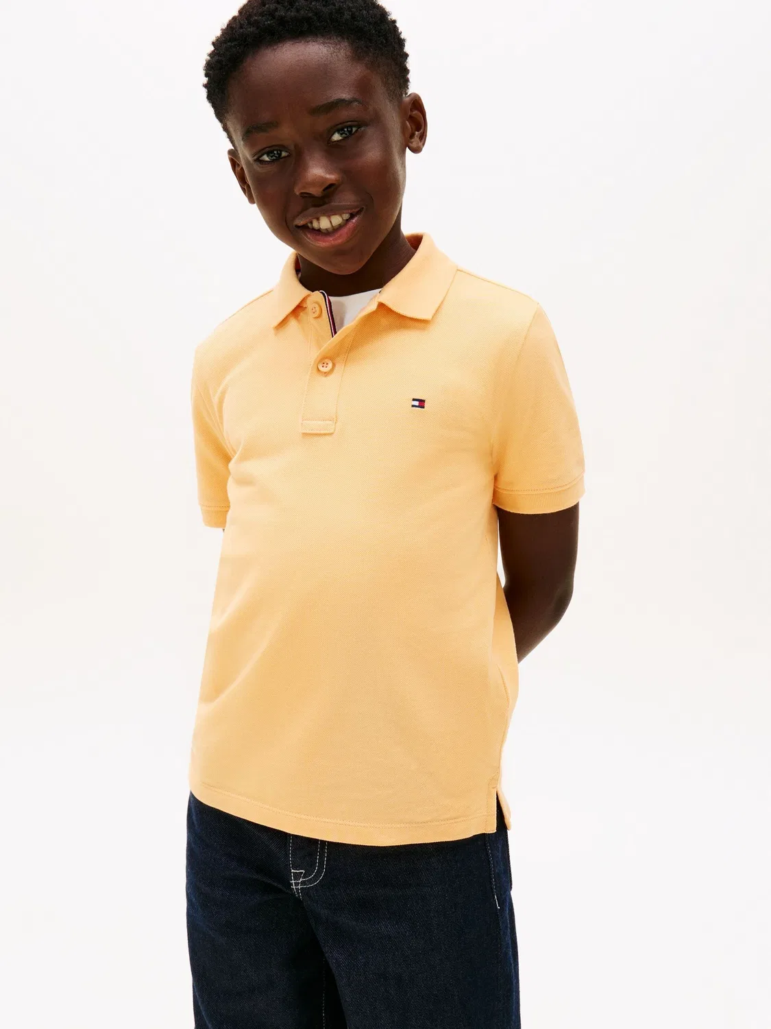 Поло Tommy Hilfiger Essential Regular Fit, оранжевый