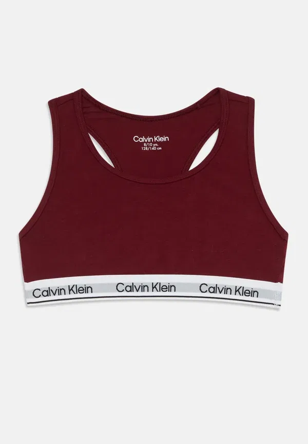 Бюстгальтер хлопковый 2 pack Calvin Klein Underwear, малиновый/шоколадный — фото 3