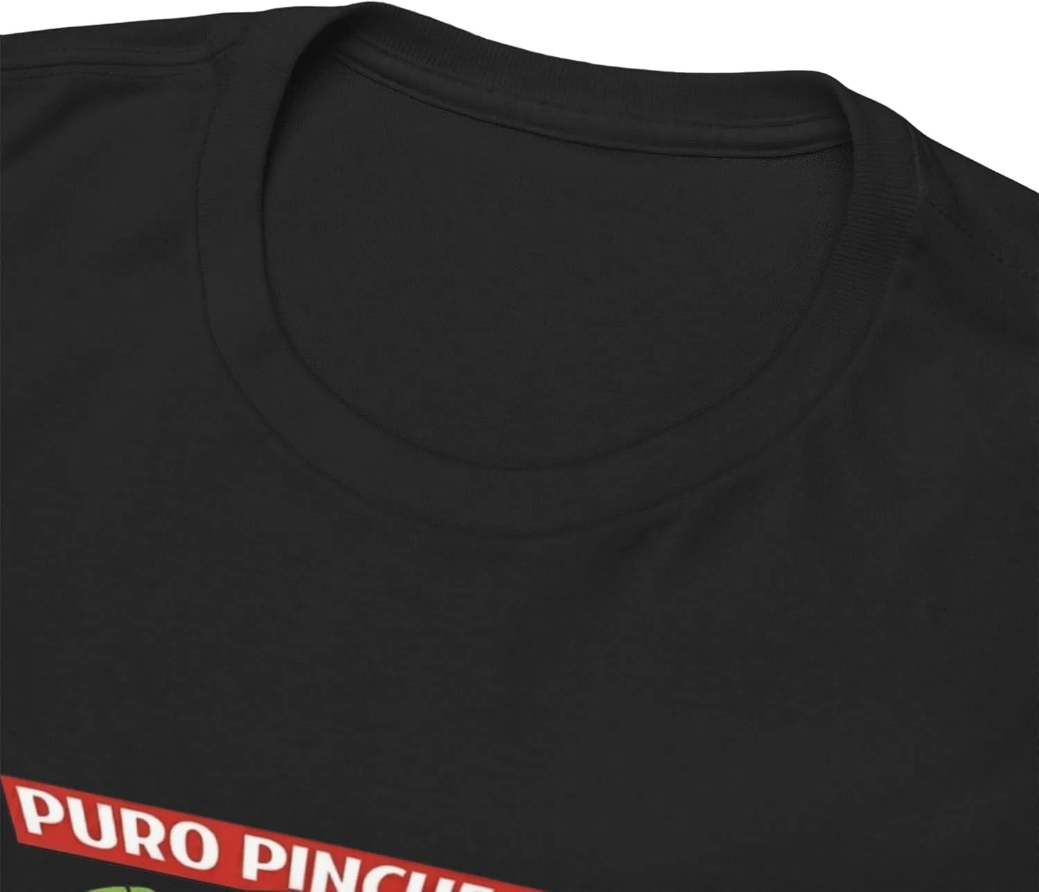 Женская футболка с принтом Puro Pinche Juicy Tortas, чёрный — фото 3