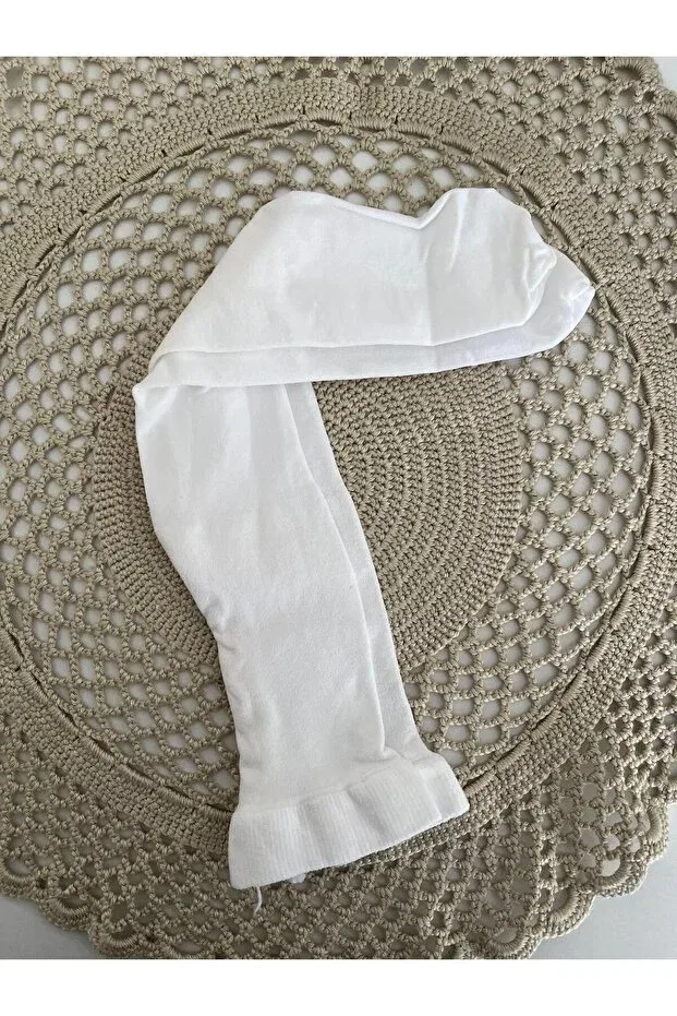 Детские носки для девочек с эластичными лентами Butik, White — фото 3
