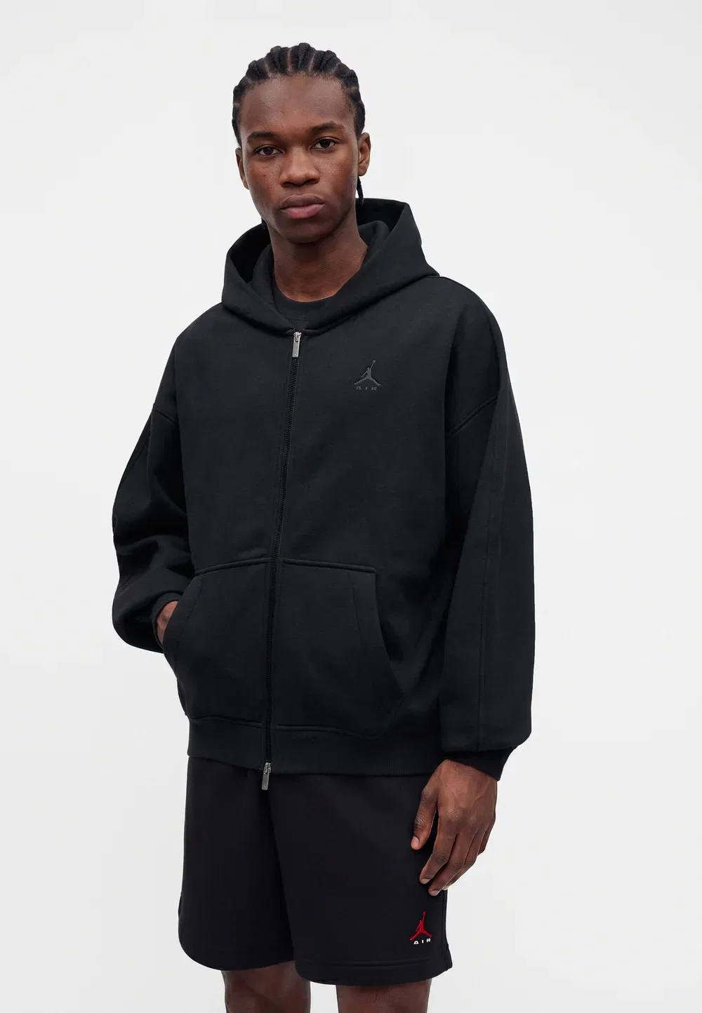 Толстовка на молнии Jordan, Black/Dark Smoke Grey — фото 4
