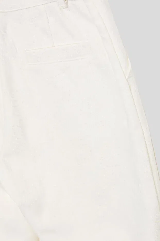 Детские брюки для девочек хлопковые Nbt Jeans, White — фото 4