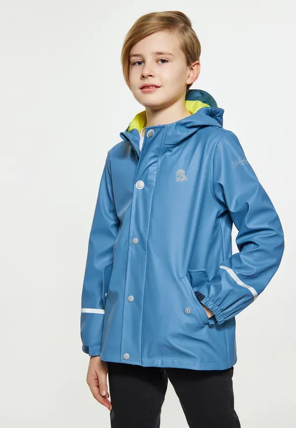 Дождевик водонепроницаемый Regenmantel unisex Schmuddelwedda, Stahlblau, синий/стальной — фото 2