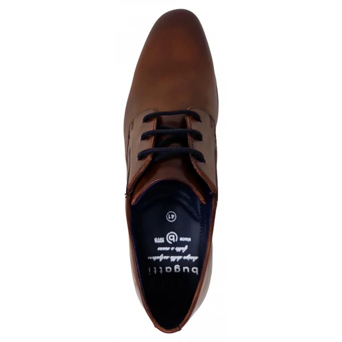 Шнурованные туфли, кожаные, Bugatti shoes, коричневый — фото 2