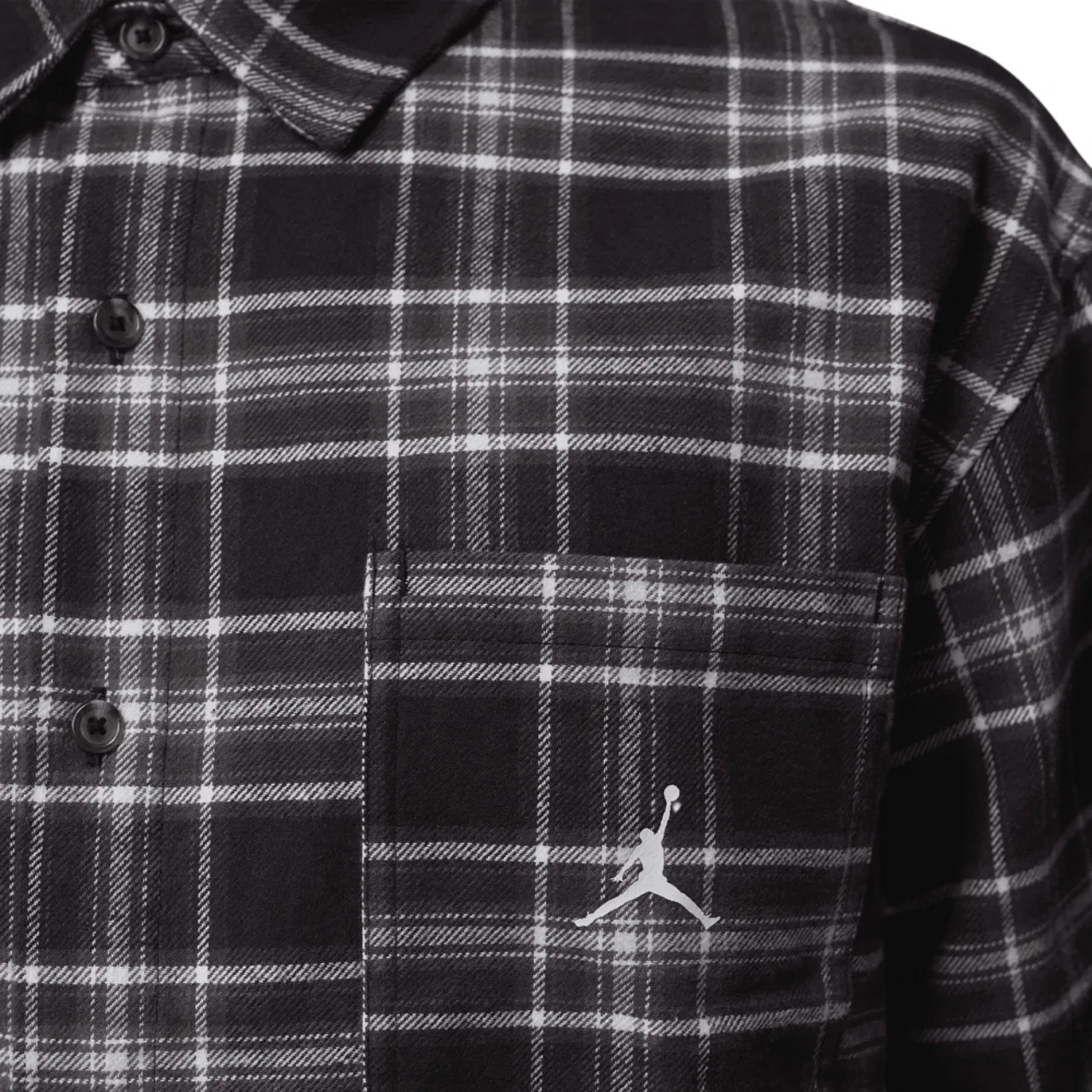 Фланелевая рубашка с длинным рукавом Brooklyn Flannel Graphic Long Sleeve Jordan, цвет Black/Sail — фото 4