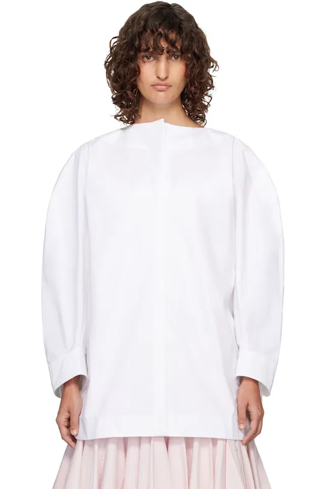 Белая блузка питор Jacquemus