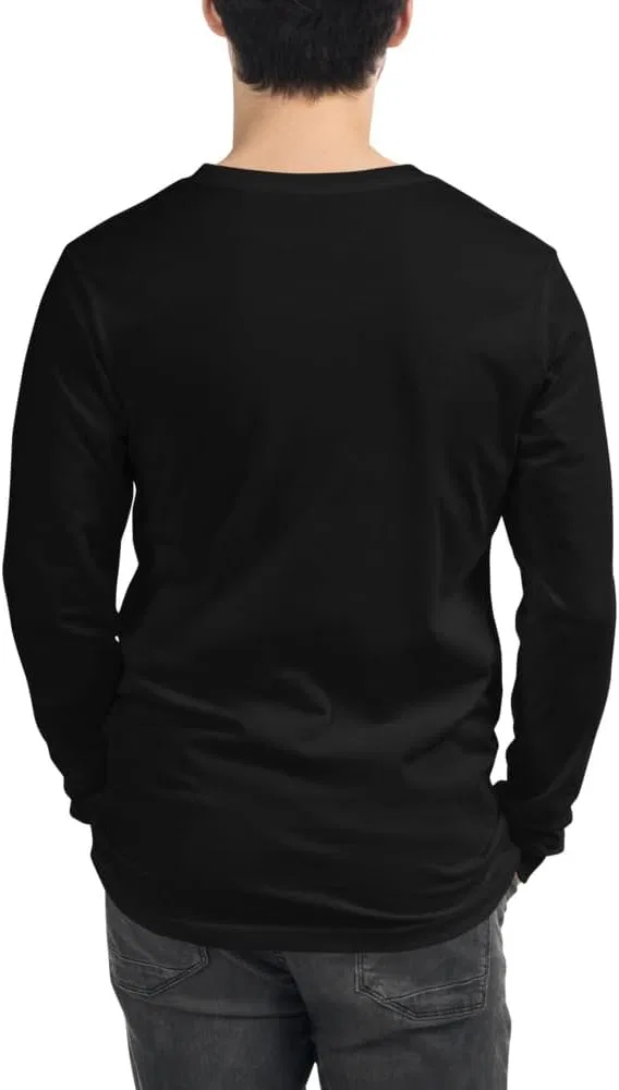 Мужская длинная футболка с круглым вырезом 3501, Black — фото 2