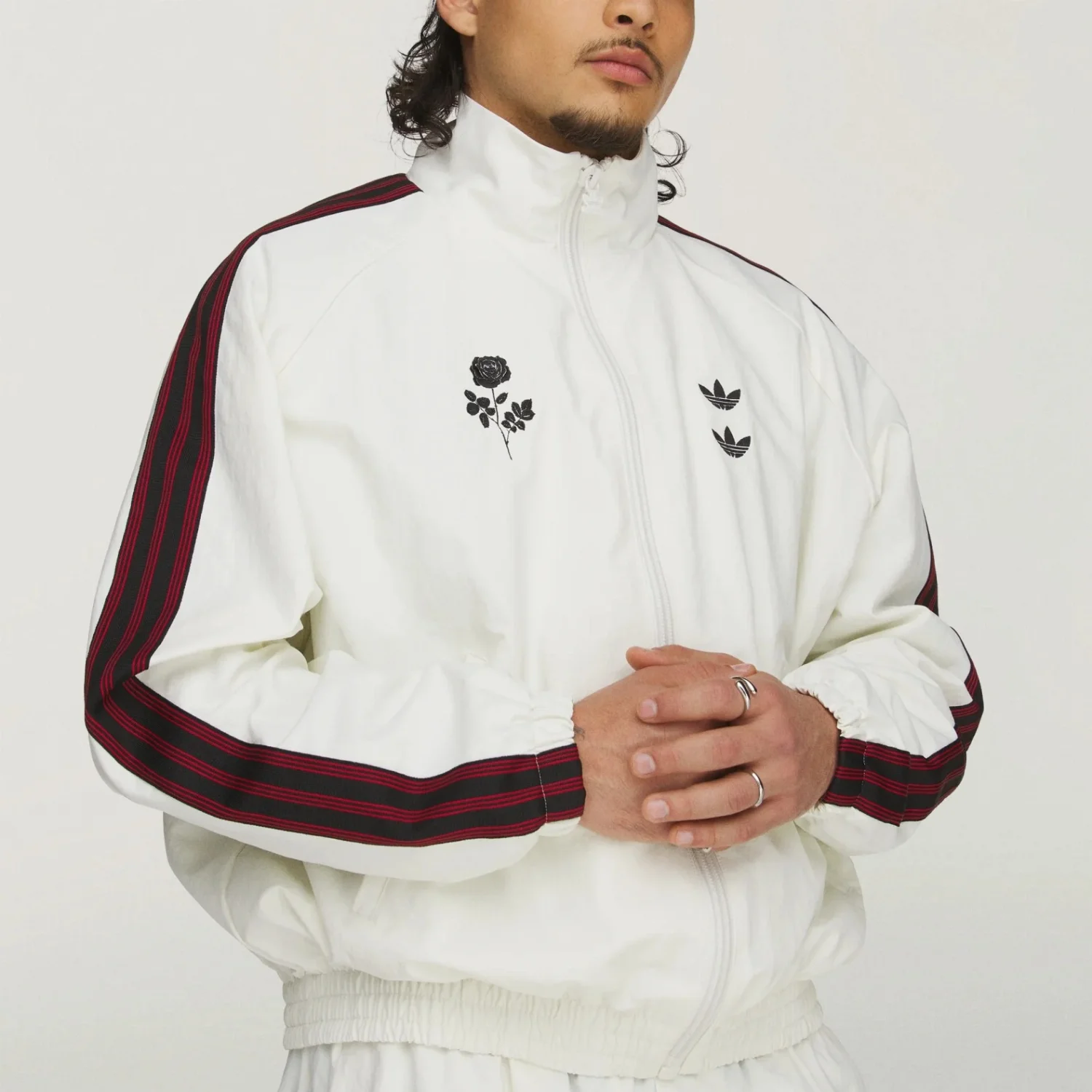 Куртка Adidas Originals x Willy Chavarria Woven, Jade White — фото 4