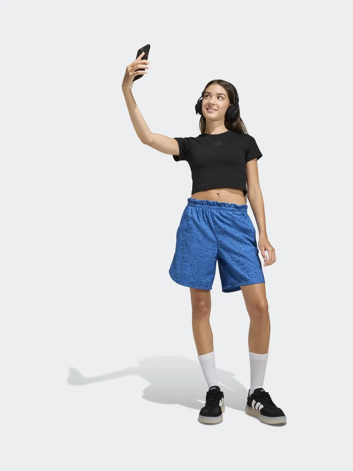 Футболка детская adidas Black Soft Touch Baby Crop, черный — фото 4