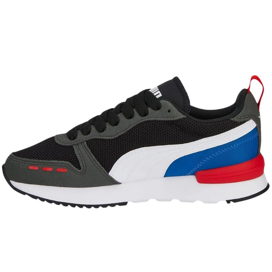 Детские кроссовки Puma R78, Цвет: Schwarz Dunkelgrau Blau — фото 3
