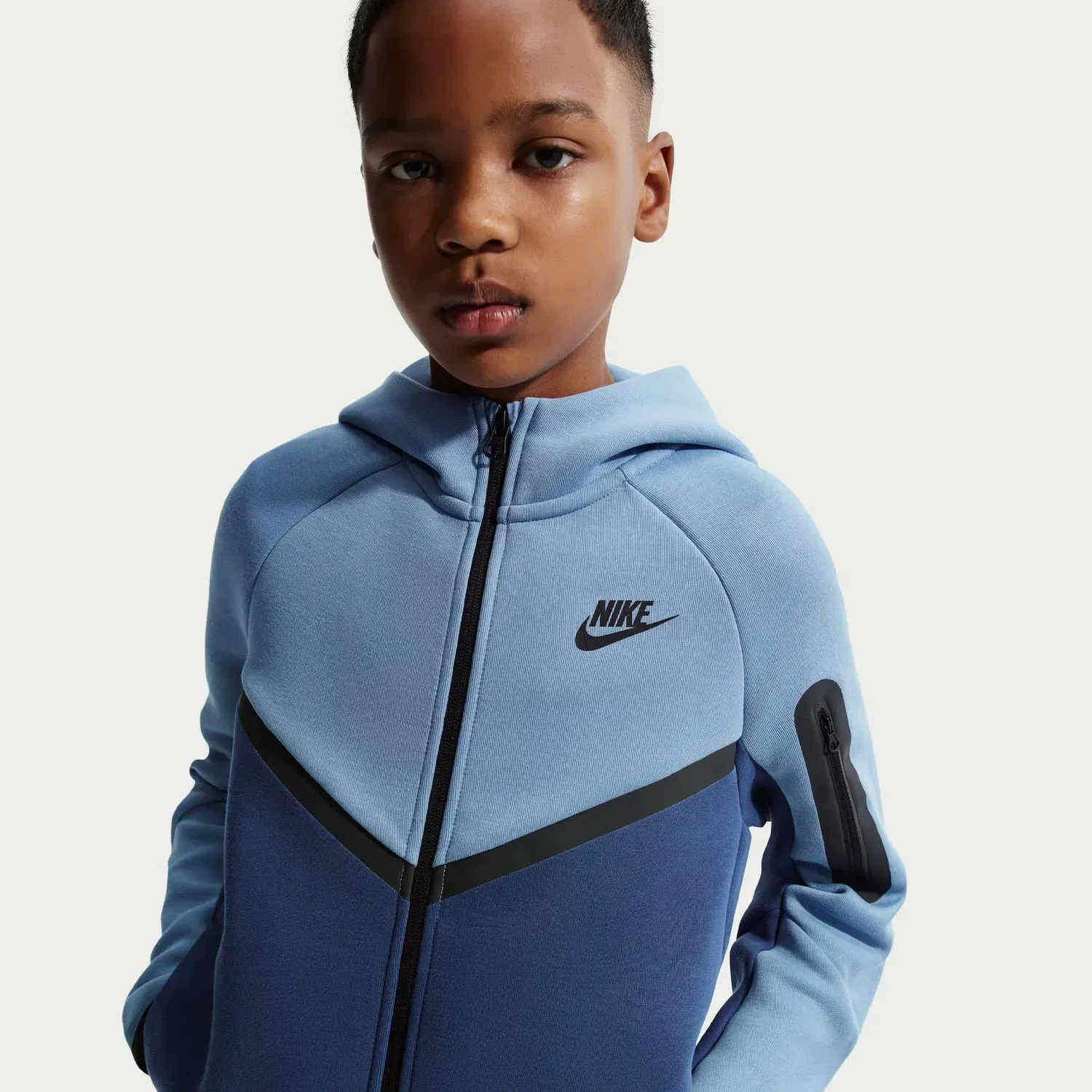 Детская худи Nike Tech Fleece, Синий — фото 4