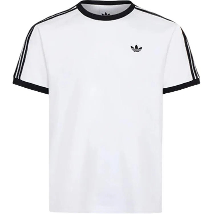 Футболка хлопковая с круглым вырезом Adidas, White — фото 3