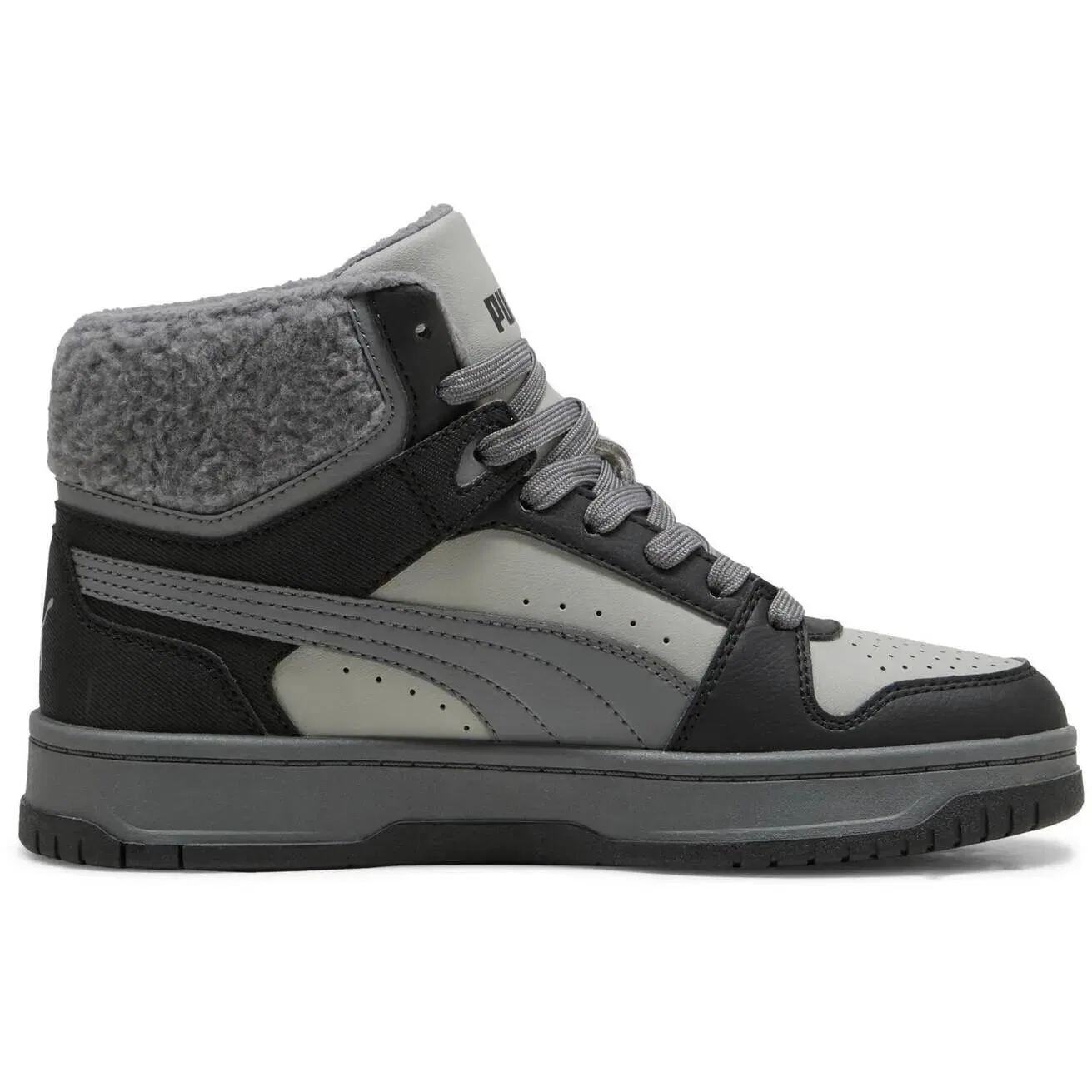 Детские кроссовки Puma Rebound Slam Mid Cozy Jr, Schwarz — фото 4
