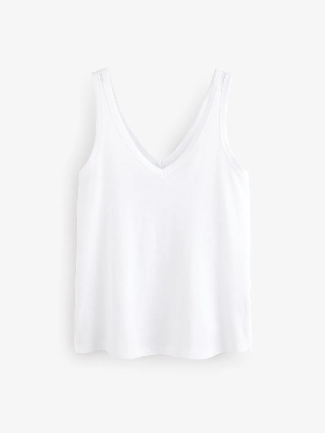 Топ V-neck Slouch Next, белый — фото 4