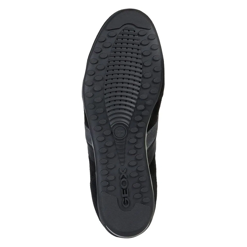 Детские кроссовки для мальчиков дышащие U Wells a Geox, Black Blue Black Dk Jeans — фото 4