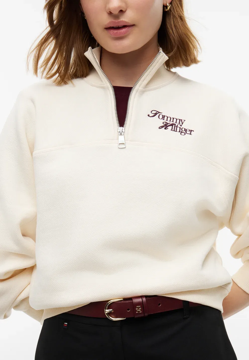 Толстовка Tommy Hilfiger, Cream — фото 4