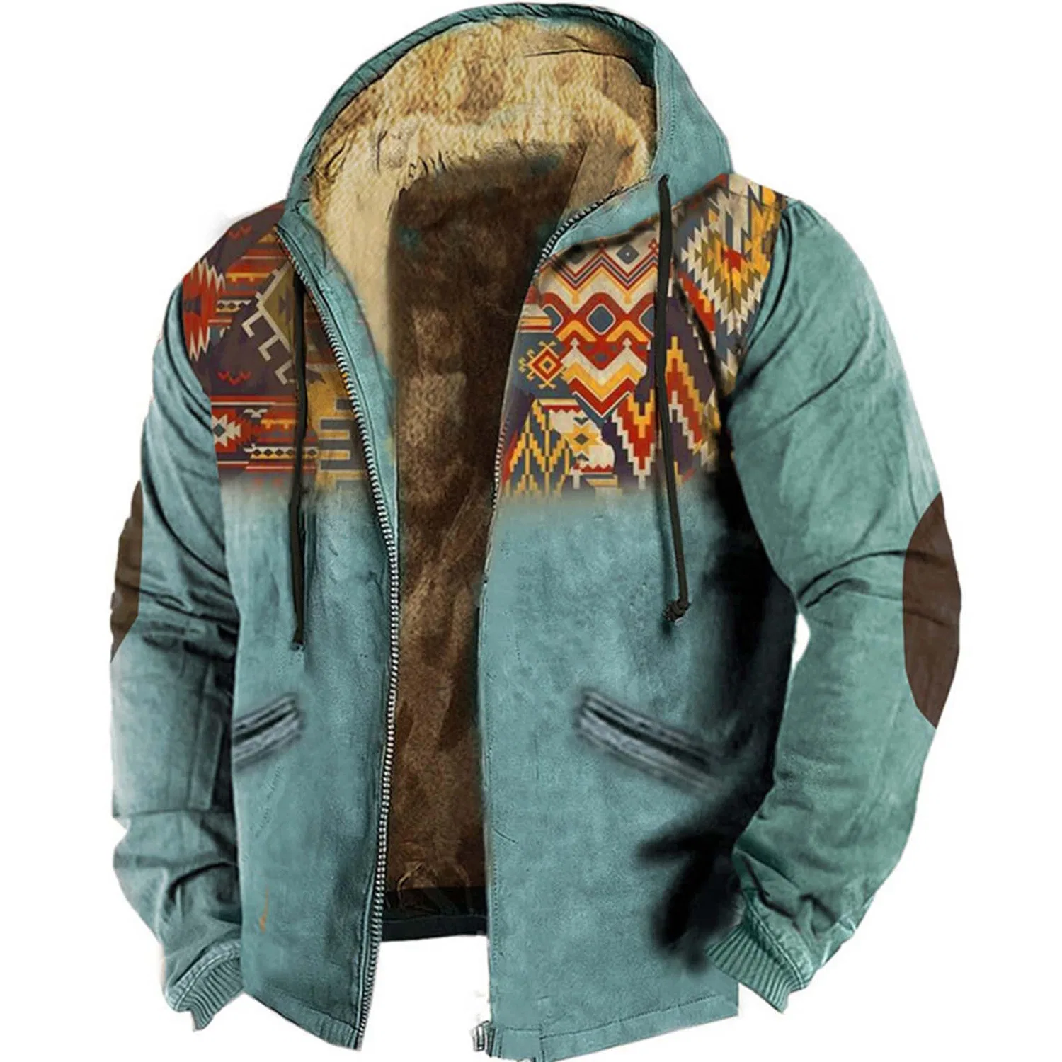 Мужская куртка с капюшоном Woodman Shirt, Green-b