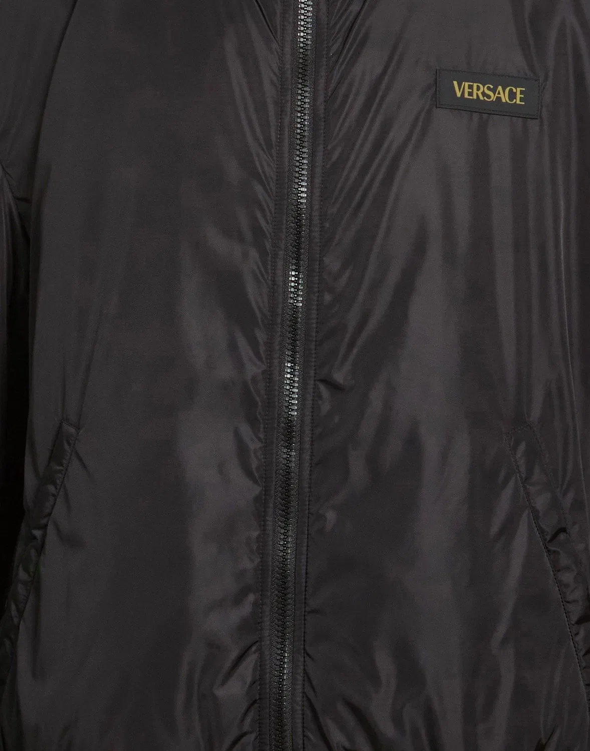 Мужская куртка-бомбер с наполнителем Versace, черный — фото 4