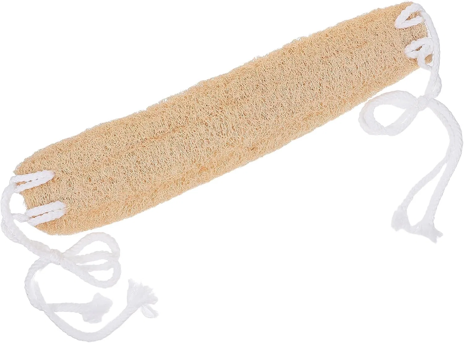 Мочалка люффа для спины и пилинга jojofuny, 1 шт, 42x8x3.5 см, Beige