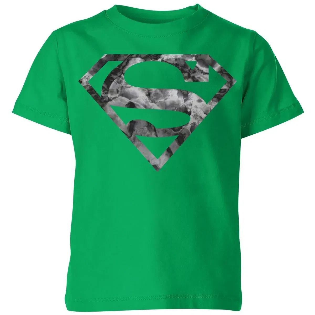 Детская футболка с принтом Marble Superman Logo Zavvi, Green