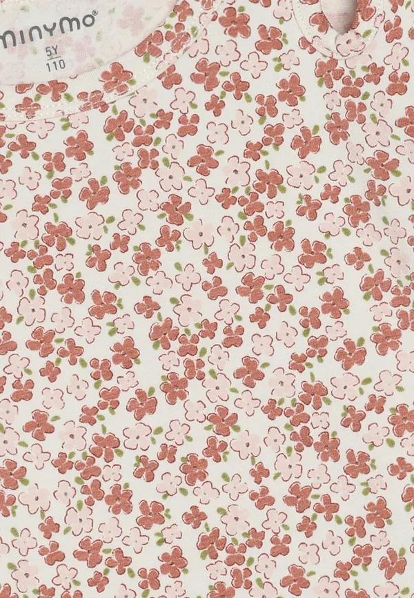 Футболка с принтом Floral Minymo vanilla ice, ванильный — фото 3