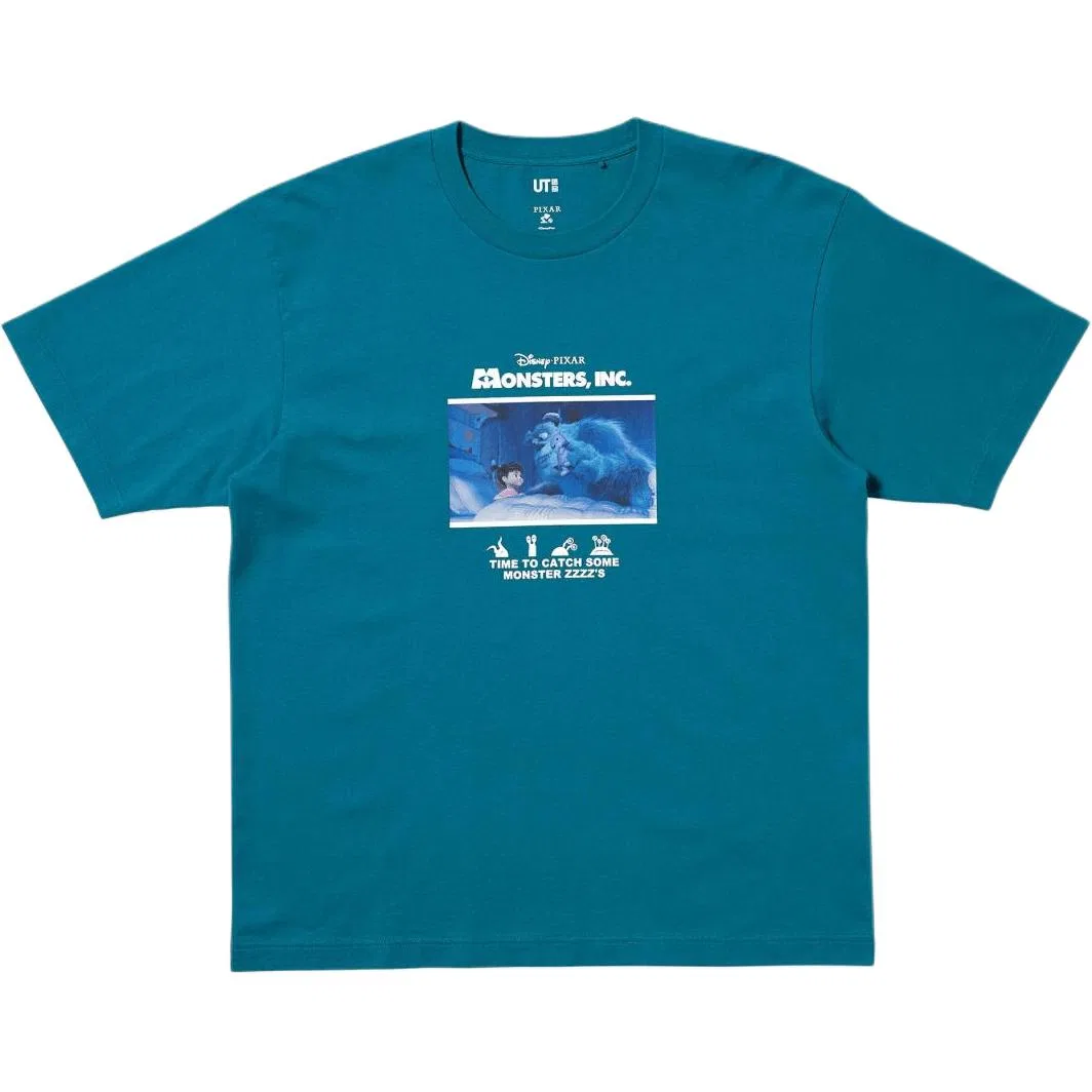 Футболка Pixar Collaboration, Unisex, UNIQLO, Blue