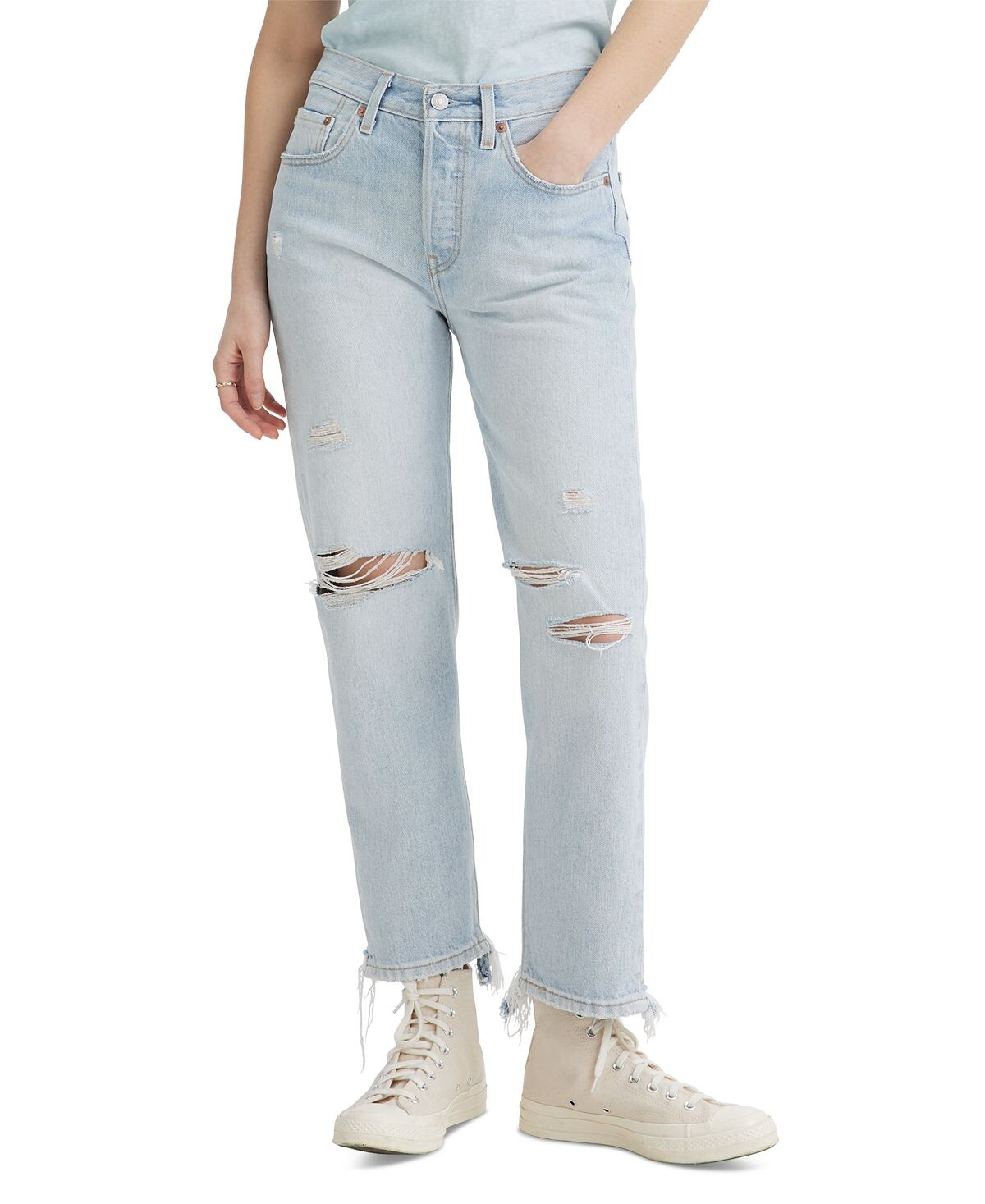 

Укороченные джинсы прямого кроя с высокой посадкой 501 Levi's