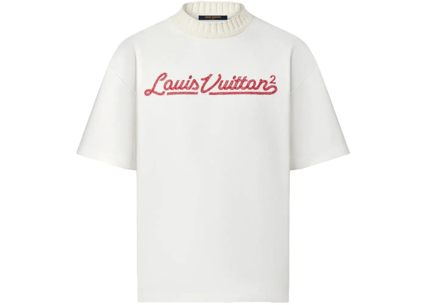 Мужская футболка с вышивкой Louis Vuitton x Nigo, White
