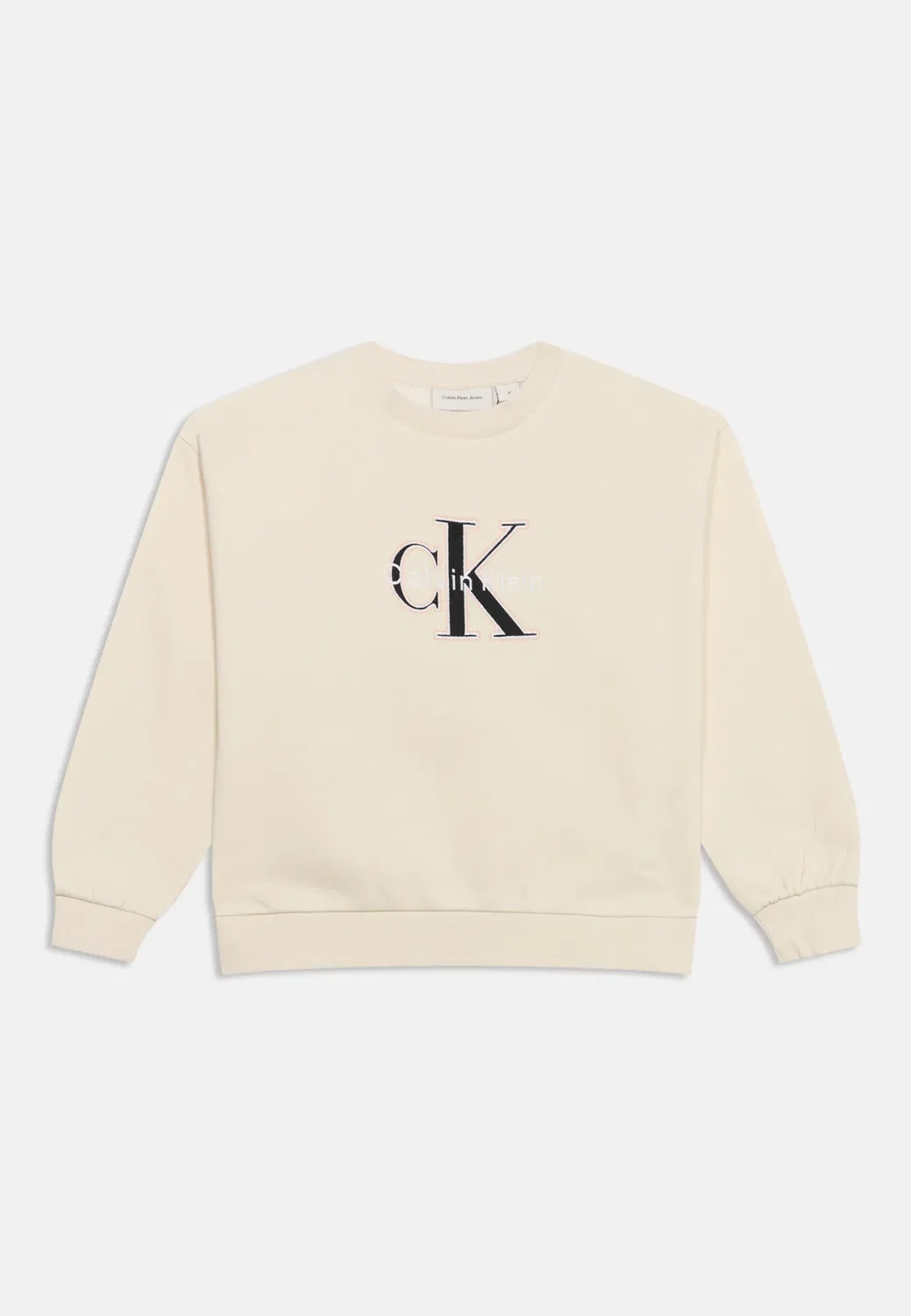 Сезонная толстовка с монологом - толстовка Calvin Klein Jeans, Turtledove — фото 3