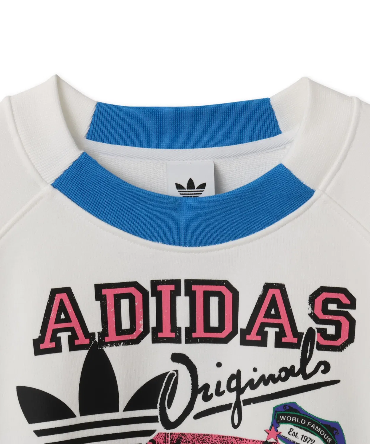 Женский свитшот оверсайз с длинным рукавомArchive Baseball Adidas, Белый — фото 3