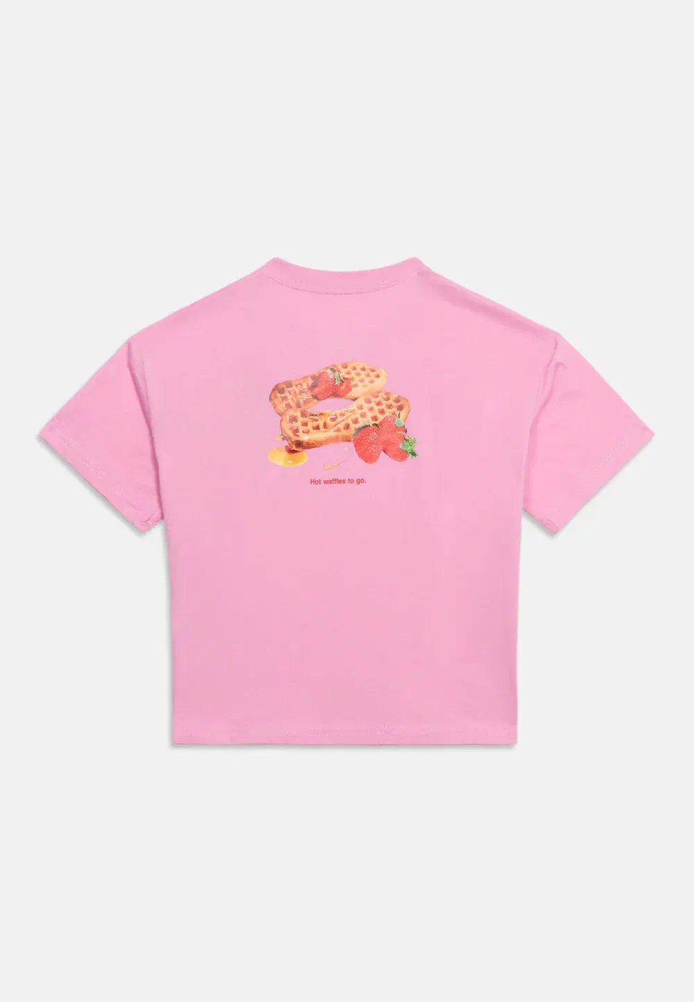 Футболка с принтом "Вафли свободного кроя" Nike Sportswear, Pink Rise — фото 2