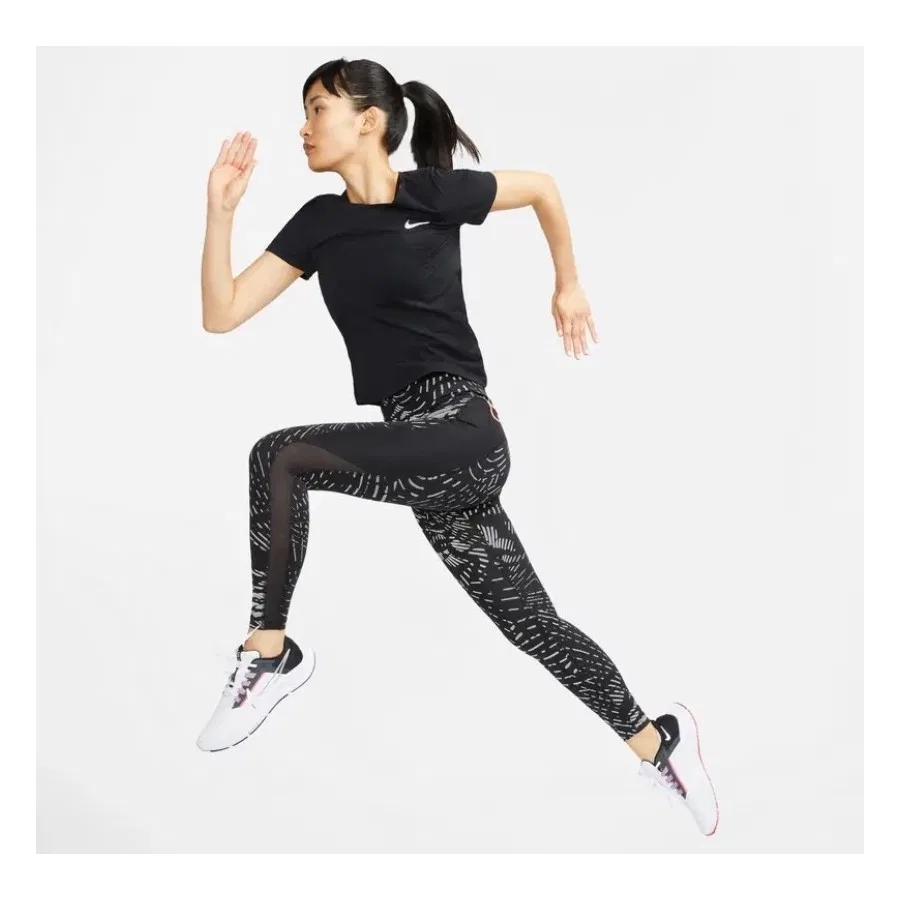 Спортивные леггинсы с принтом Nike Dri-Fit Run Division Fast, Черный — фото 2