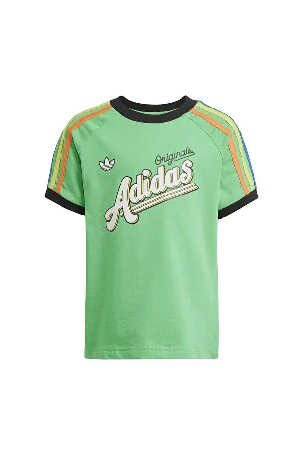 Детская футболка для девочек с коротким рукавом хлопковая Jc5885-C Adidas, Green