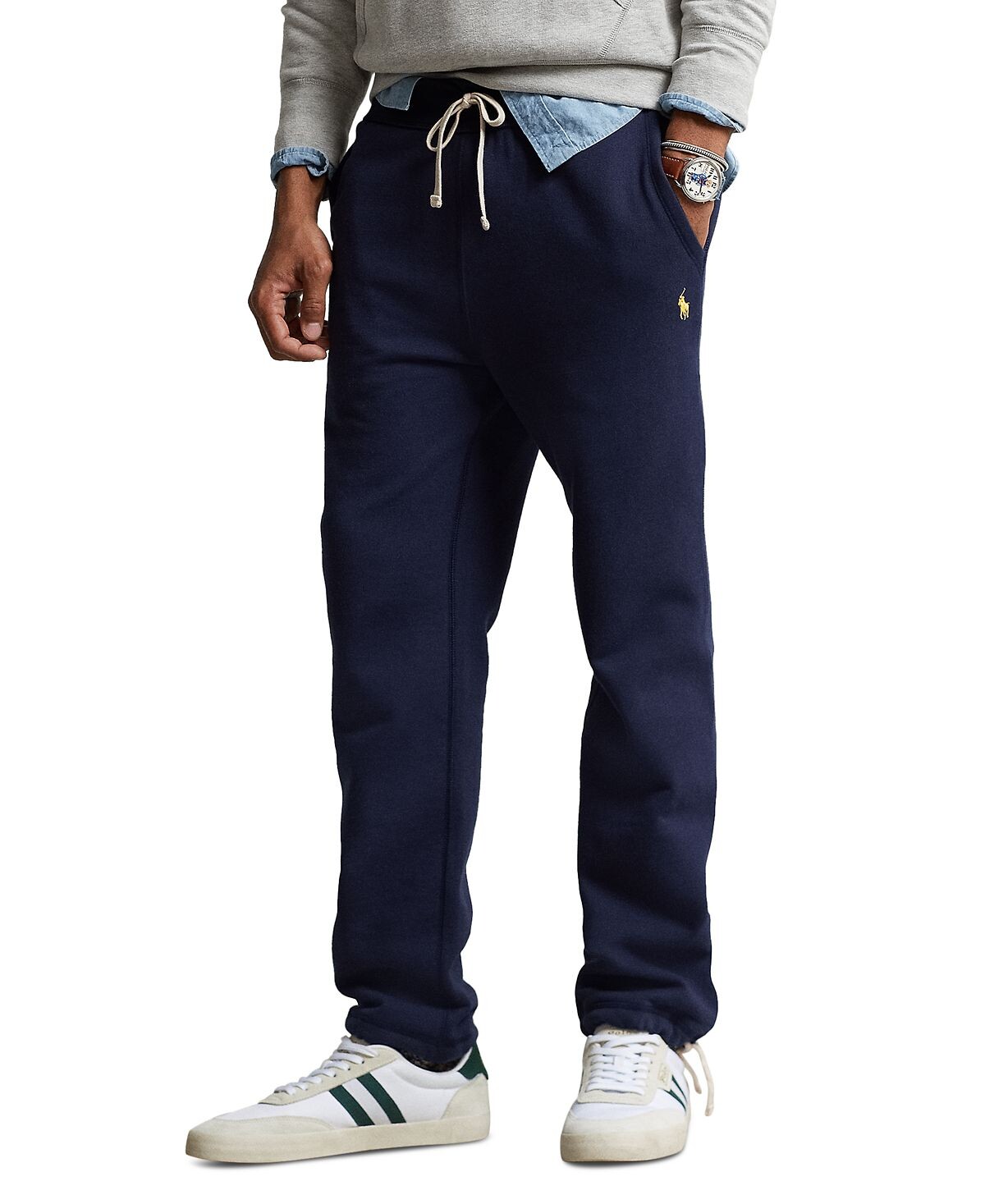 Мужские брюки из смесового хлопка и флиса Polo Ralph Lauren, мульти — фото 4