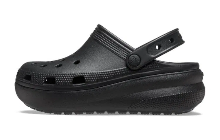 Детские сандалии-клоги с завышенной подошвой Classic Clog Height Increasing Black Crocs, Black — фото 3