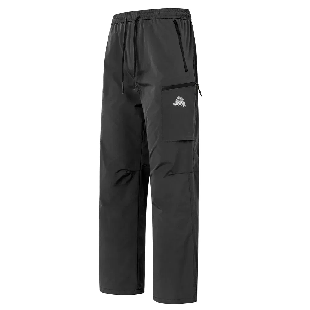 Детские ветрозащитные брюки тонкие Jeep, Black