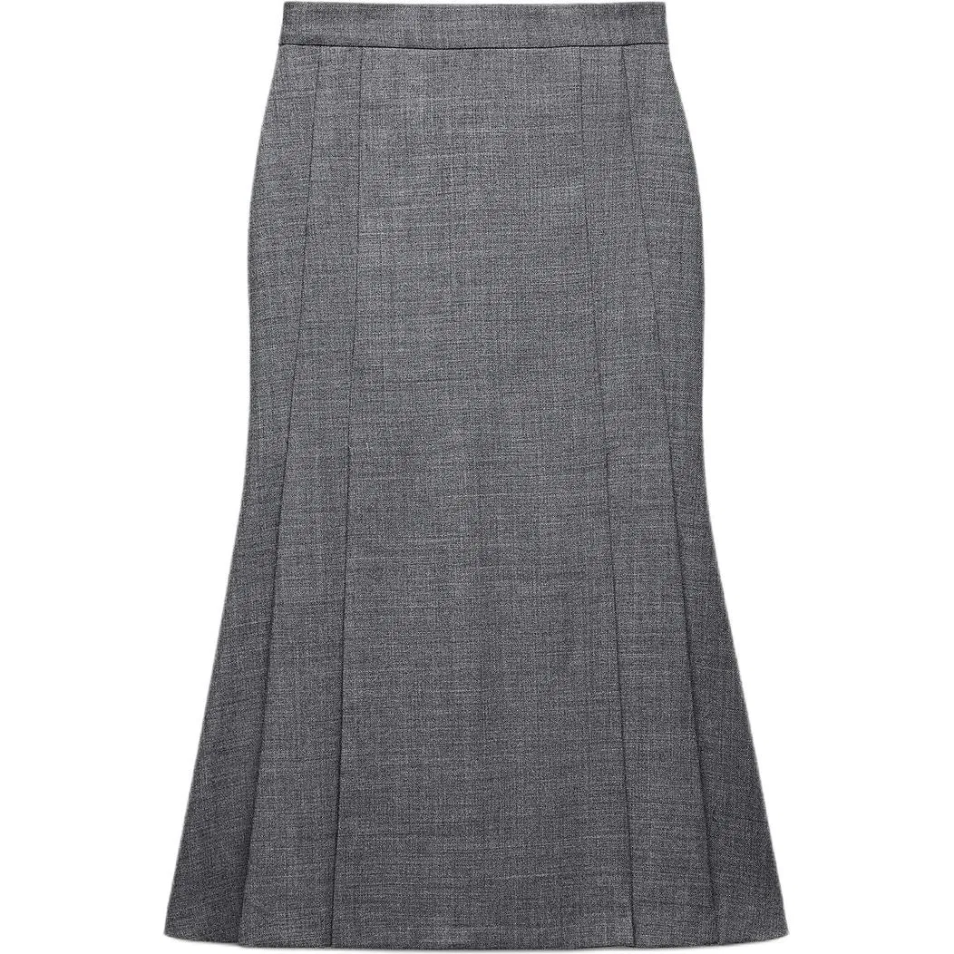 Женская длинная юбка Casual Long Skirt, ZARA, Gray — фото 3