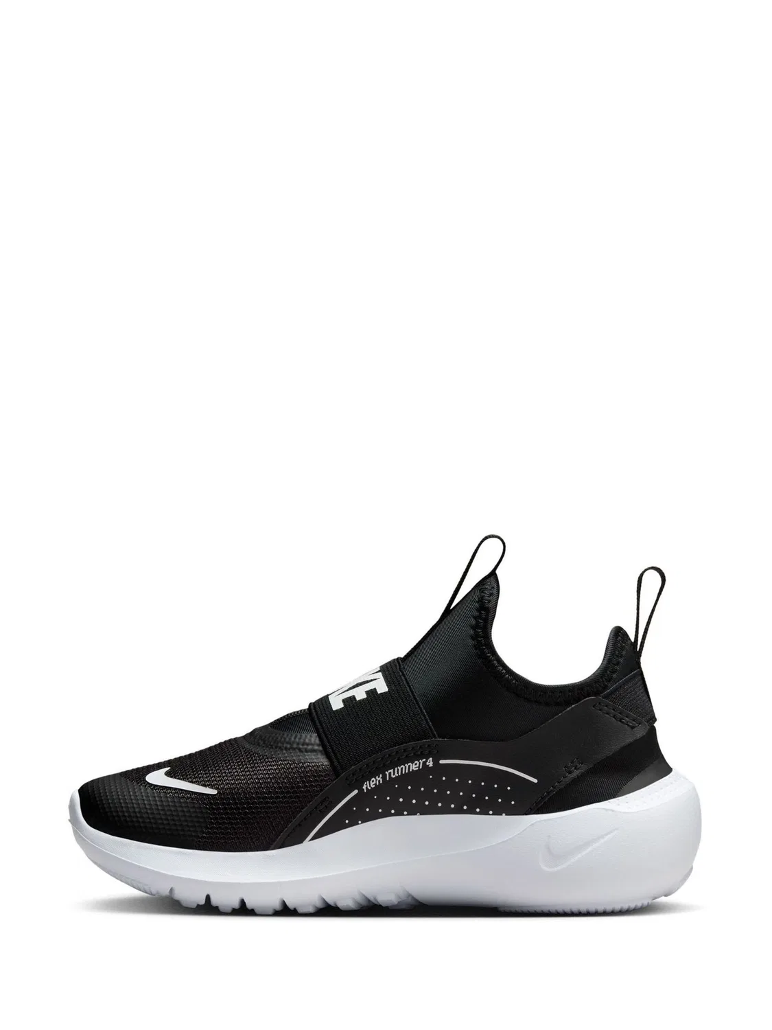 Кроссовки детские Nike Flex Runner 4, черно-белые — фото 4